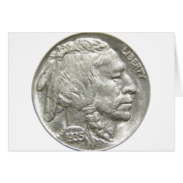 CARTÃO INDIAN HEAD NICKEL (Frente Horizontal)