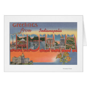 Cartão Indianapolis, Indiana - grandes cenas 4 da letra