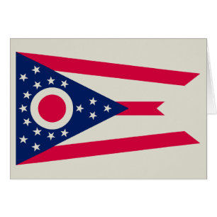 Cartão Indicador Ohio: A faixa do Estado de Buckeye