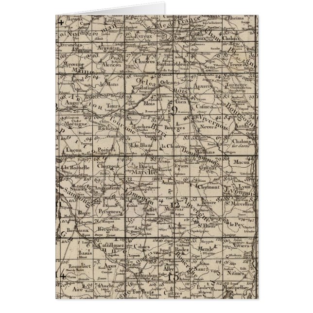 Cartão Índice de França (Frente)