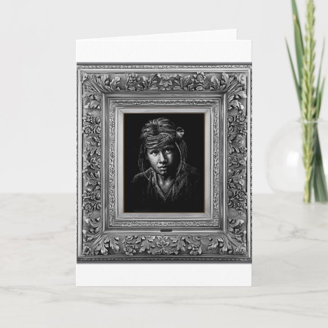 Cartão Indígenas Nativo Americano. (Frente)
