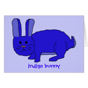 Cartão Indigo Bunny