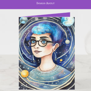 Cartão Indigo Child Art   Arte Adulta Indigo   VAZIO