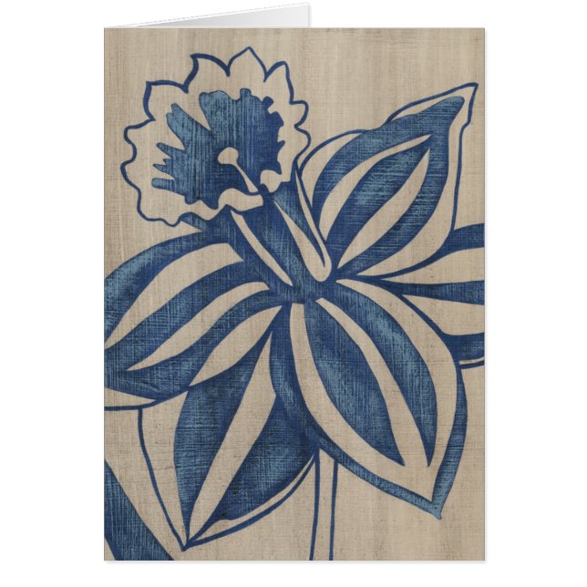 Cartão Indigo Daffodil (Frente)