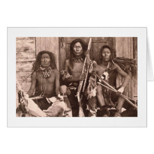 Cartão Índios Spokane, 1861 (foto b/c)