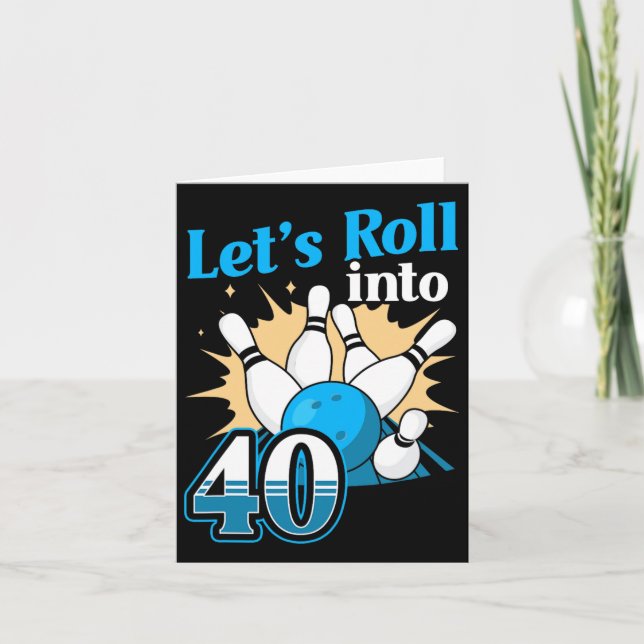 Cartão Indo para 40 Boliche (Frente)