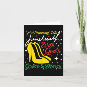 Cartão Indo para a 19ª com a Graça de Deus e Merc