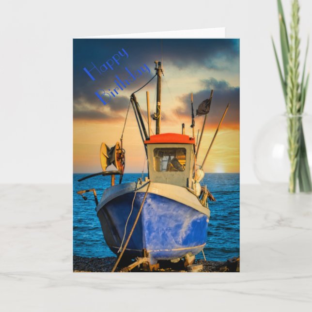 Cartão Indo para o Fishin (Frente)