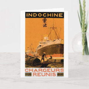 Cartão Indochine Chargeurs Reunis