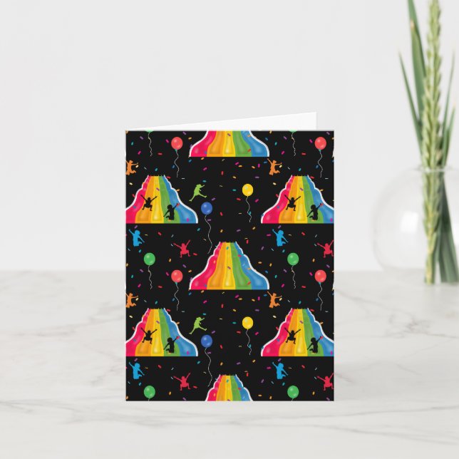 Cartão Indoor Slide Park Kids Playground  (Frente)