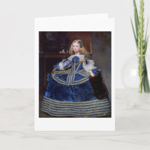 Cartão Infanta Margarita Teresa Blue Dress, Velazquez