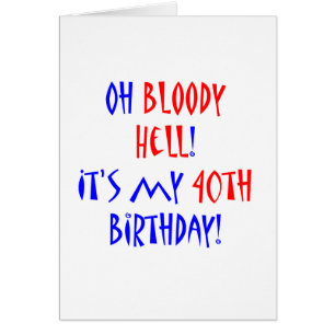 Cartão Inferno 40 sangrento