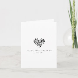 Cartão Infertilidade/Encorajamento de FIV Luke 1:37 Cartã