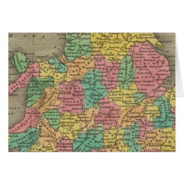 Cartão Inglaterra E País De Gales (Frente Horizontal)