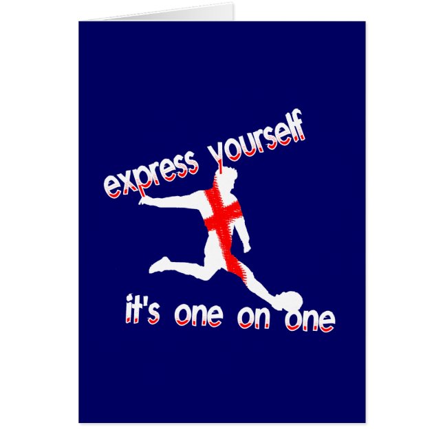 Cartão Inglaterra expressa você mesmo (Frente)