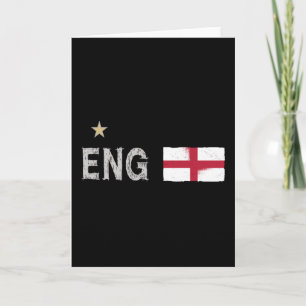 Cartão Inglaterra Fan Shirt English Flag