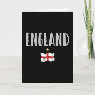 Cartão Inglaterra Fan Shirt English Flag