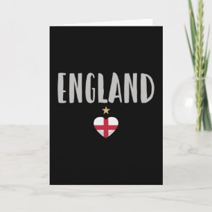 Cartão Inglaterra Fan Shirt English Flag