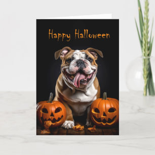 Cartão Inglês Buldohalloween