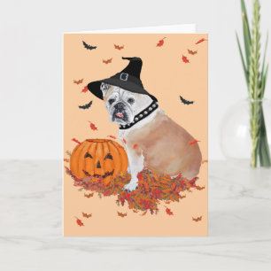 Cartão Inglês Buldohalloween