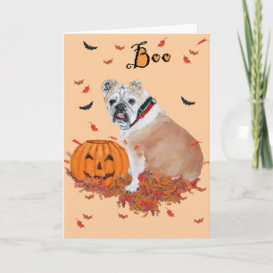 Cartão Inglês Buldohalloween
