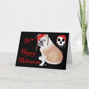 Cartão Inglês Buldohalloween