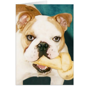 Cartão Inglês Bulldog "Adagio"