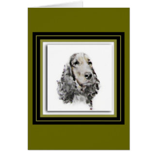 Cartão Inglês cocker spaniel