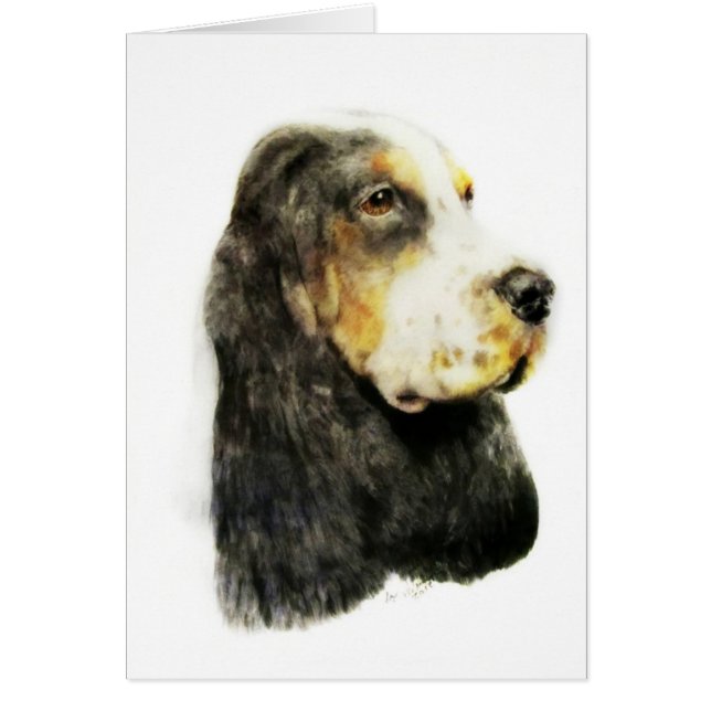 Cartão Inglês cocker spaniel (Frente)