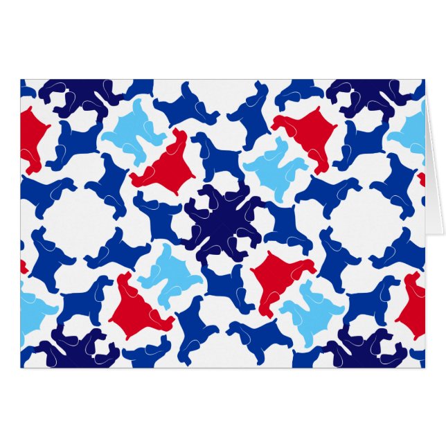 Cartão Inglês Cocker Spaniels (Frente Horizontal)