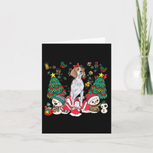 Cartão Inglês Pointer Engraçado Cachorro De Natal Para Mu