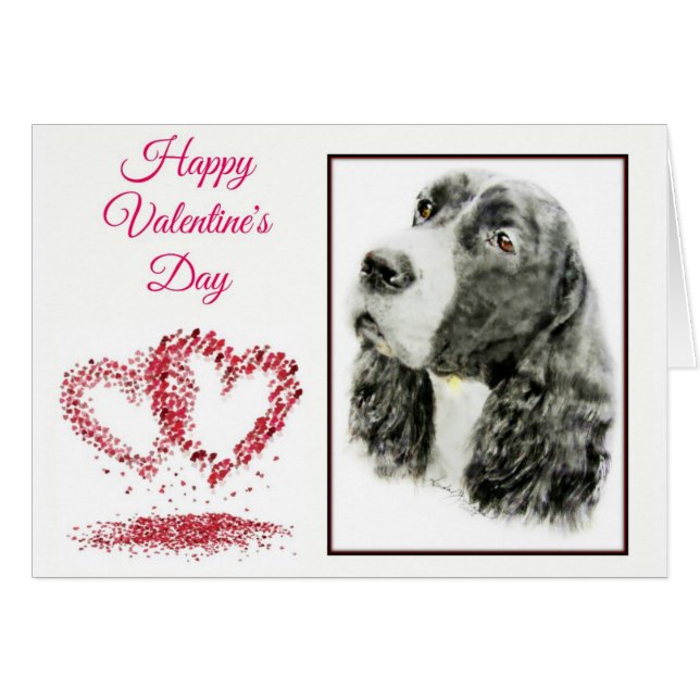 Cartão Inglês Springer Spaniel (Frente Horizontal)