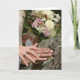 Cartão Inglês Welsh, Bilingue de Dia de Casamento