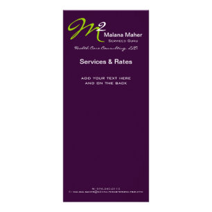 Cartão inicial corajoso verde roxo dos serviços a