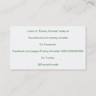 Cartão inimigo da promoção da armada