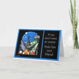 Cartão Inimigos e amigos