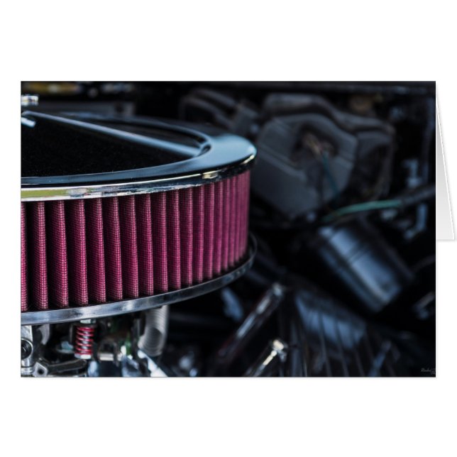 Cartão Injeção de ar cromo (Frente horizontal)