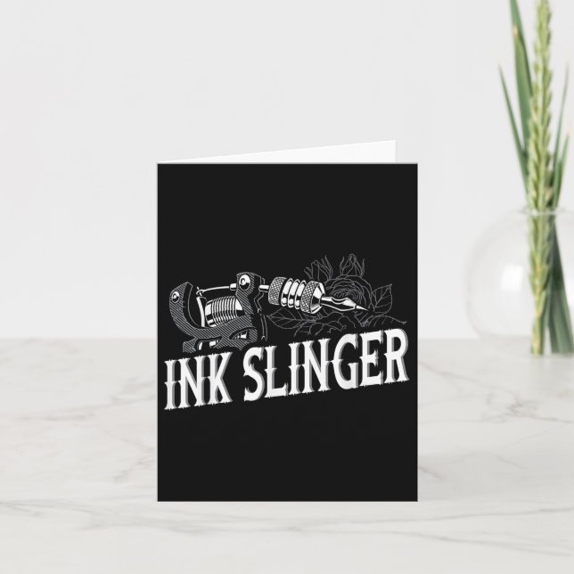 Cartão Ink Slinger - Tatuador (Frente)