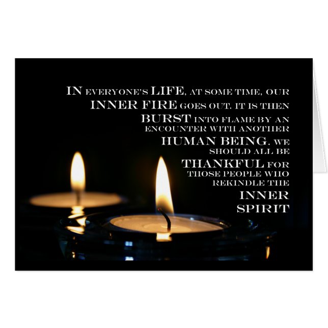 Cartão Inner Flame (Frente Horizontal)