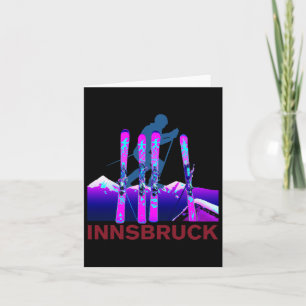 Cartão Innsbruck Skiing and Snowboard Retro 90s Innsbr
