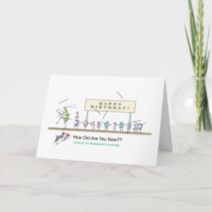Cartão Insect Parade HappyBirthday Card - circule a sua i