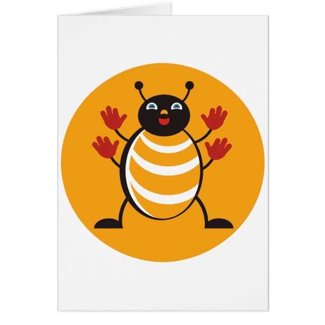 Cartão Inseto de Huggy (Frente)