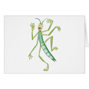 Cartão Inseto de vara feliz