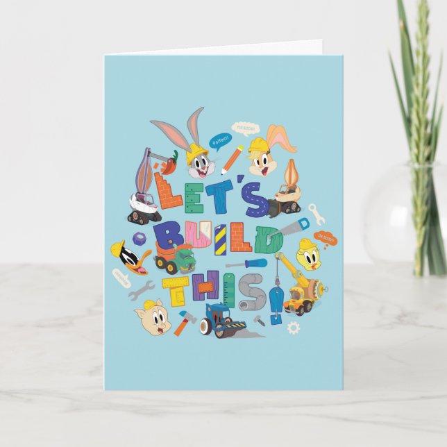 Cartão INSETOS BUNNY BUILDERS™| Colagem "Vamos Build This (Frente)