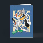 Cartão INSETOS BUNNY™ E DAFFY DUCK™ prontos para a estaçã<br><div class="desc">Veja os INSETOS BUNNY™ vestidos de pato e DAFFY DUCK™ vestidos de coelho,  cercados por vários posters "Estação de Coelho Aberta" e "Estação de Duck Aberta" que os cercam.</div>