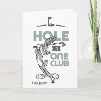 Cartão INSETOS BUNNY™ Golfing - Buraco em um clube