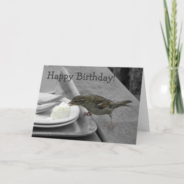 Cartão insolente do pardal (Frente)