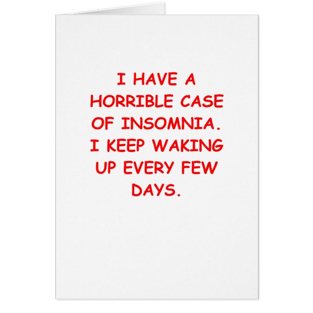 Cartão Insónia (Frente)