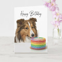 Inspetor de Bolo de Aniversário Sheltie