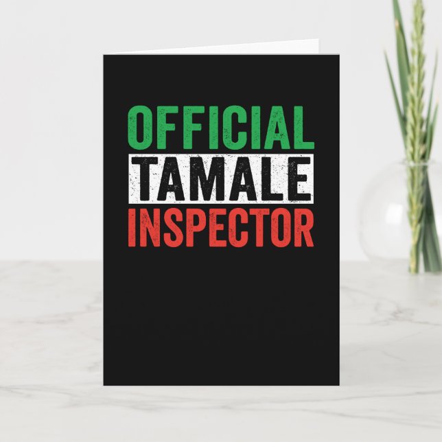 Cartão Inspetor Oficial de Tamales (Frente)